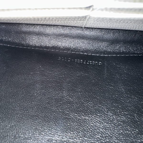 Saint Laurent Envelope Quilted Leather Chain Wallet Cream Soft and Gold Hardware