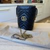 Gucci Matelasse Mini GG Marmont 2.0 Bucket Bag Off Black