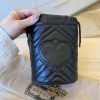 Gucci Matelasse Mini GG Marmont 2.0 Bucket Bag Off Black