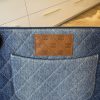 Chanel Denim Pocket Medium Cosmetic Case Blue