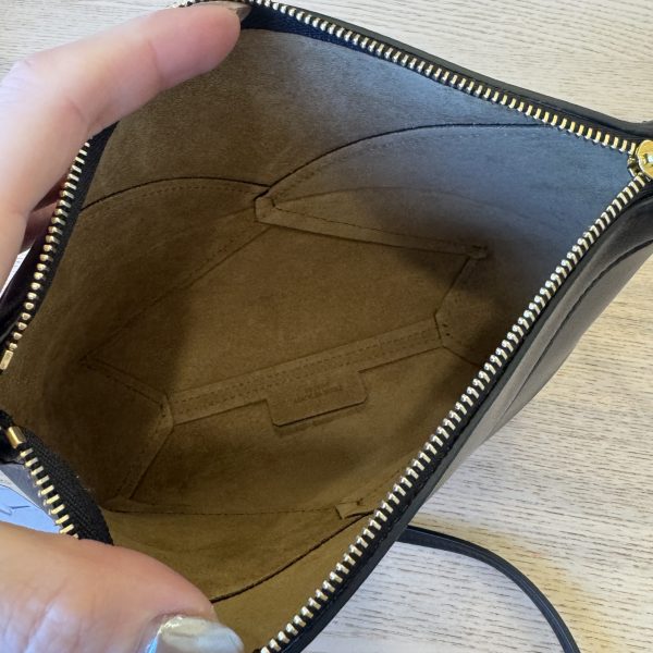 Loewe Puzzle Fold Pouch in Shiny Nappa Calfskin Black