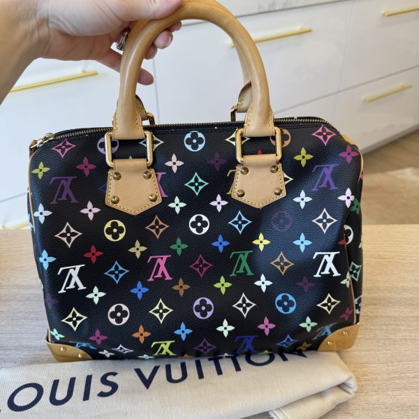 Louis Vuitton Monogram Multicolor Speedy 30 Black
