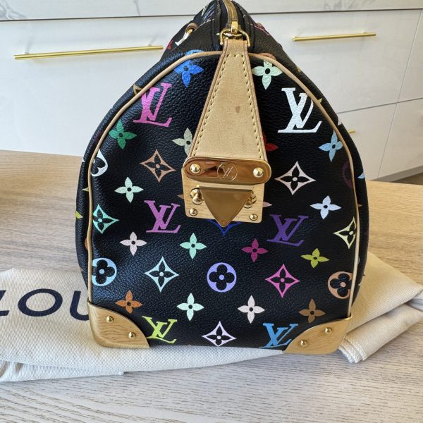 Louis Vuitton Monogram Multicolor Speedy 30 Black