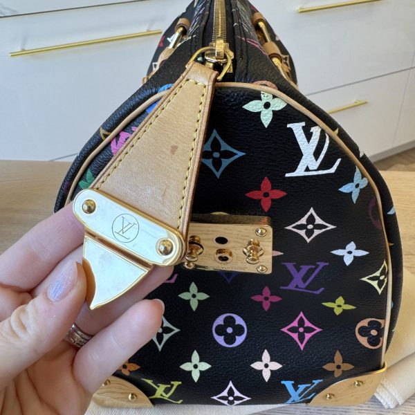 Louis Vuitton Monogram Multicolor Speedy 30 Black