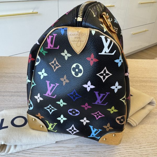 Louis Vuitton Monogram Multicolor Speedy 30 Black