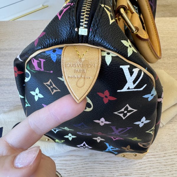 Louis Vuitton Monogram Multicolor Speedy 30 Black