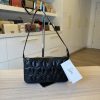 Christian Louboutin Calfskin Embossed Loubila Shoulder Bag Black