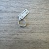 Gucci Interlocking Thin Open Band 6MM Ring Sterling Silver Size 5.75