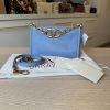 Valentino Garavani VLogo Chain Clutch Bag in Nappa Leather Black