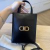 Salvatore Ferragamo Gancini-plaque Leather Minibag Black