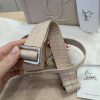 Christian Louboutin By My Side Mini Tote in Leather with CL Logo Leche