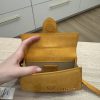 Jacquemus Le Bambino Top Handle Flap Bag Suede Dark Orange