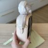 Burberry Calfskin House Check Small Camera Bag Pale Cameo
