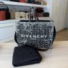 Givenchy Medium G-Tote Bag in 4G Tweed Cotton Black and White