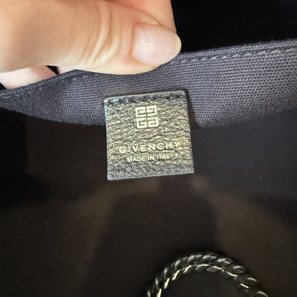 Givenchy Medium G-Tote Bag in 4G Tweed Cotton Black and White