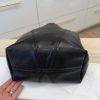 Chloe Spin Medium Tote in Shiny Grained Black