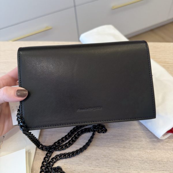 Alexander McQueen Small Skull Bag in Black and Black hardware