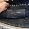 Saint Laurent (YSL) Calfskin Y Quilted Monogram Medium Loulou Chain Satchel Pale Beige and Silver Hardware