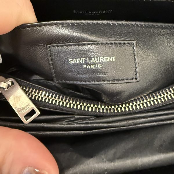 Saint Laurent (YSL) Loulou Small In Quilted Leather Black and Silver Hardware
