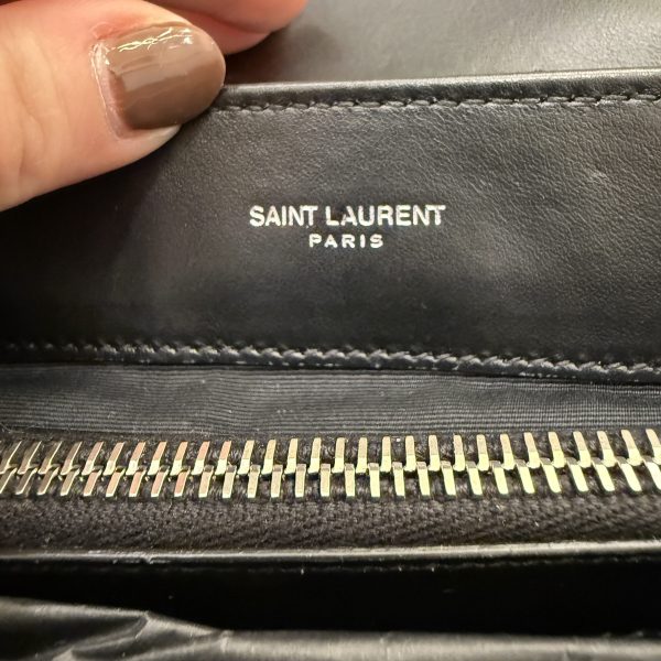 Saint Laurent (YSL) Loulou Small In Quilted Leather Black and Silver Hardware