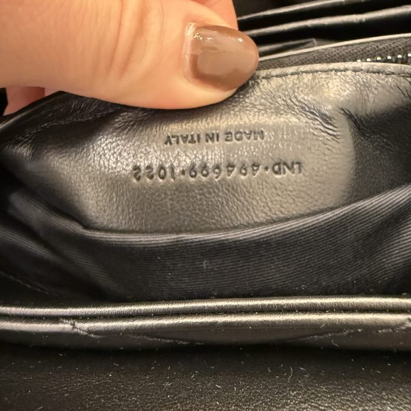 Saint Laurent (YSL) Loulou Small In Quilted Leather Black and Silver Hardware