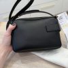 Salvatore Ferragamo Calfskin Gancio Small Archive Camera Case Black