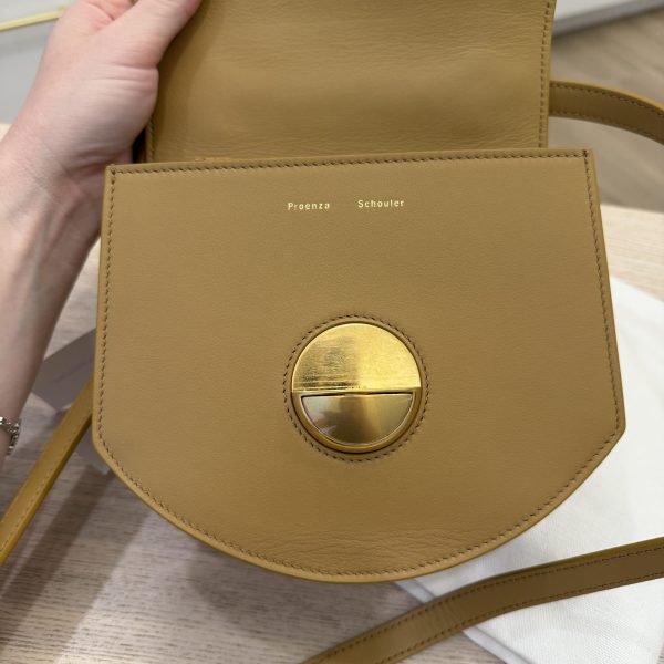 Proenza Schouler Mini Round Dia Shoulder Bag Caramel