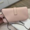 Salvatore Ferragamo Small Gancini-detail Crossbody Bag Nylind Pink