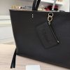 Chloe Sense Large Tote Bag in Grained Leather Black
