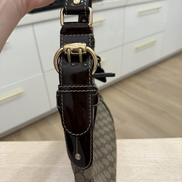Gucci Beige/Ebony GG Coated Canvas Shoulder Bag