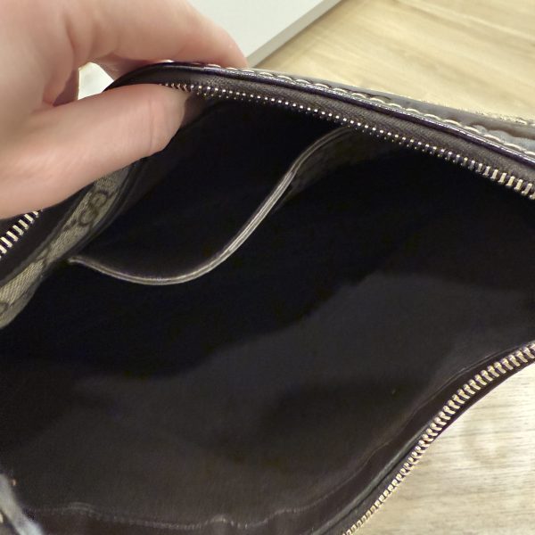 Gucci Beige/Ebony GG Coated Canvas Shoulder Bag