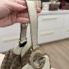 Gucci Monogram Medium Charlotte Hobo Off White