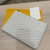 Goyard Goyardine Senat Pochette MM White