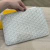 Goyard Goyardine Senat Pochette MM White