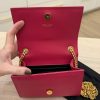 Saint Laurent (YSL) Grain De Poudre Small Monogram Kate Satchel Pink and Gold Hardware