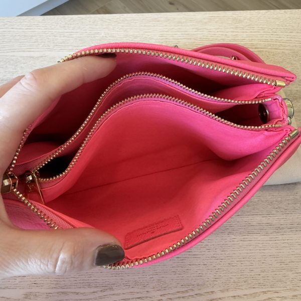 Louis Vuitton Calfskin Embossed Monogram Coussin BB Rose Fluo