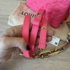 Louis Vuitton Calfskin Embossed Monogram Coussin BB Rose Fluo
