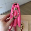 Louis Vuitton Calfskin Embossed Monogram Coussin BB Rose Fluo