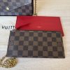 Louis Vuitton Damier Ebene Pochette Felicie Chain Wallet