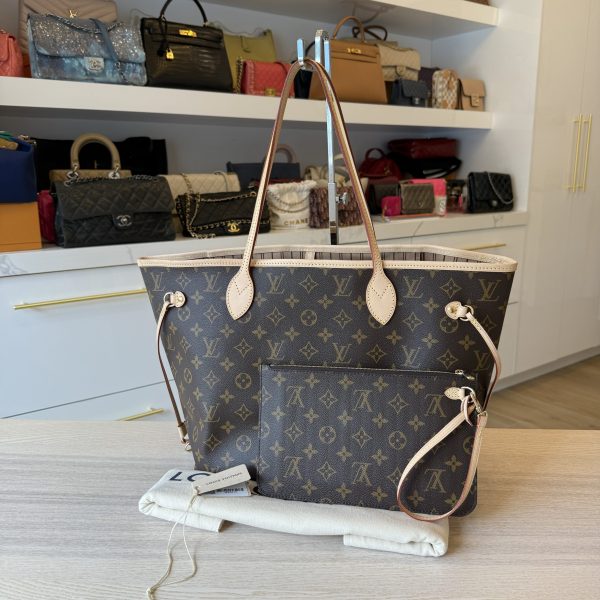 Louis Vuitton Monogram Neverfull MM NM Beige