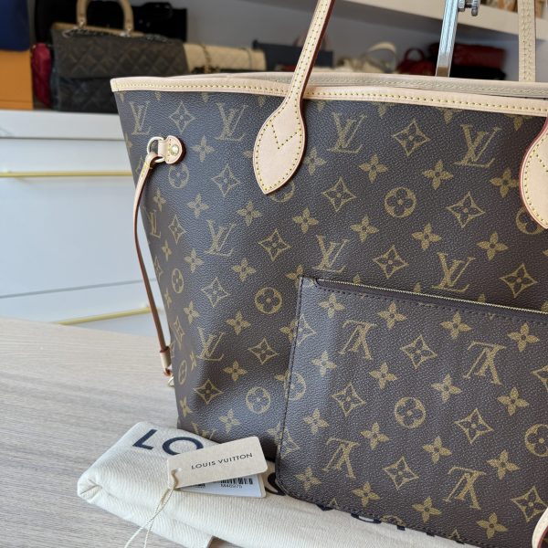 Louis Vuitton Monogram Neverfull MM NM Beige