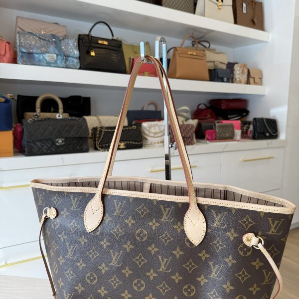 Louis Vuitton Monogram Neverfull MM NM Beige