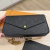 Louis Vuitton Empreinte Pochette Felicie Chain Wallet Noir