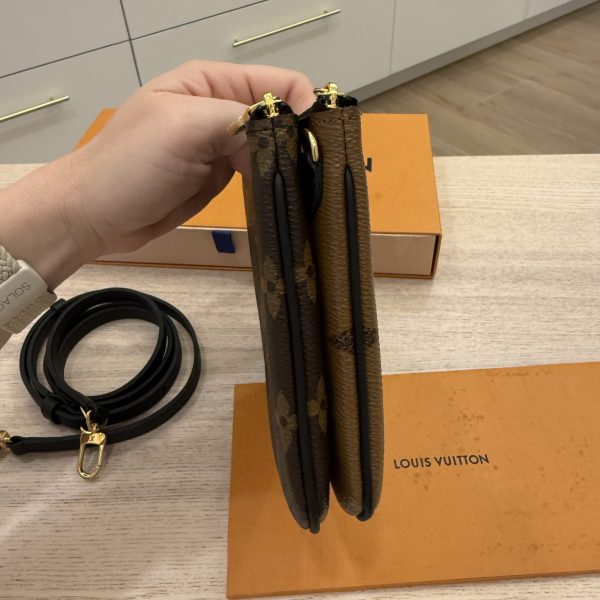 Louis Vuitton Double Zip Pochette Limited Edition Reverse Monogram Giant