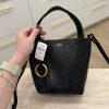 Chloe Spin Mini Tote Bag in Grained Calfskin Black