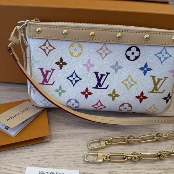 Louis Vuitton LV X TM Monogram Multicolor Pochette Accessories White