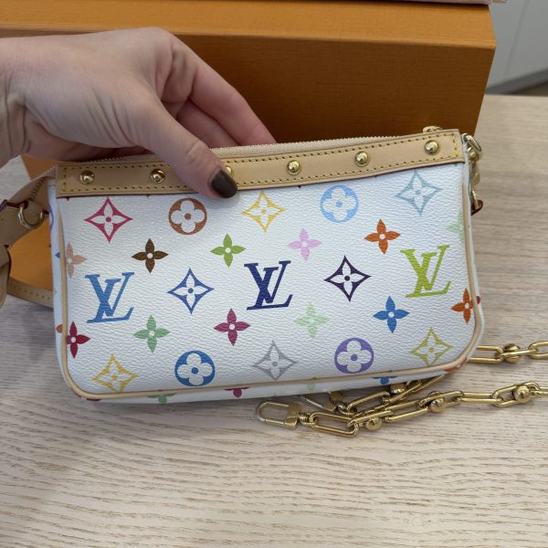 Louis Vuitton LV X TM Monogram Multicolor Pochette Accessories White