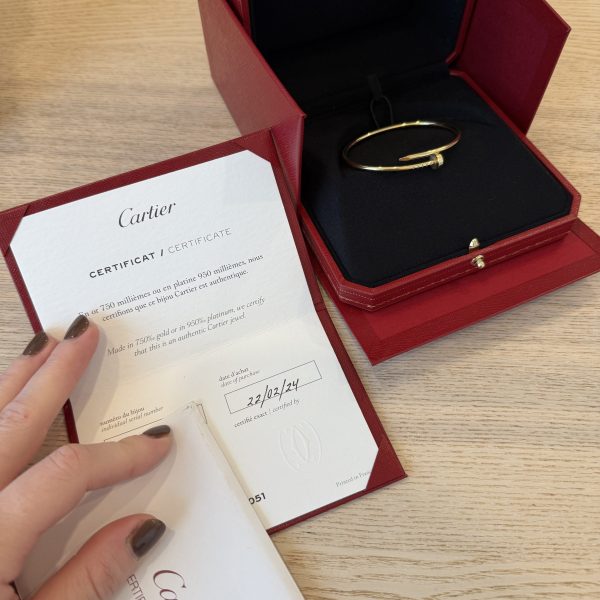 Cartier Juste un Clou Bracelet, Small Model Gold Size 15