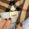 Burberry Embroidered Logo Cotton Zip-Up Hoodie in Blue