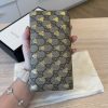 Gucci GG Supreme Monogram Bees Continental Wallet Beige Oro Black